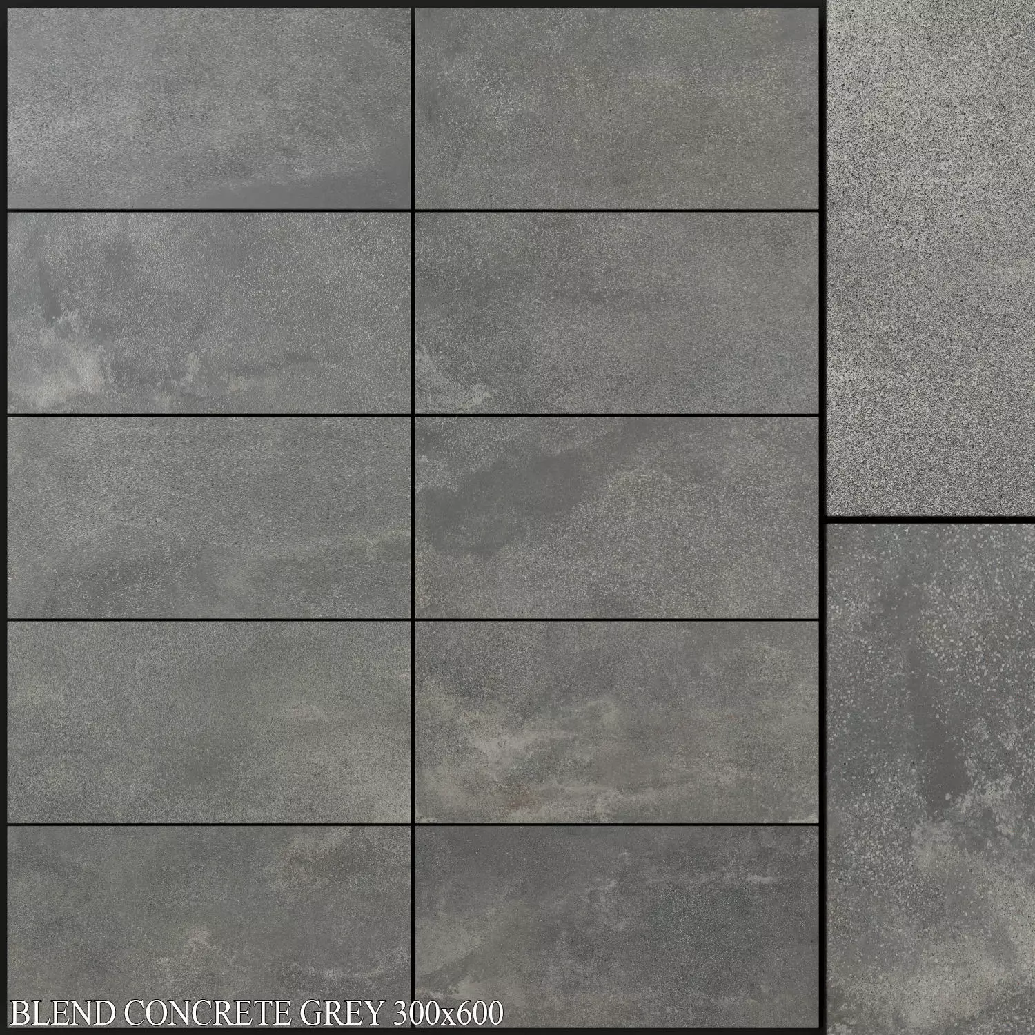 ABK Blend Concrete Grey 300x600 3D model_0