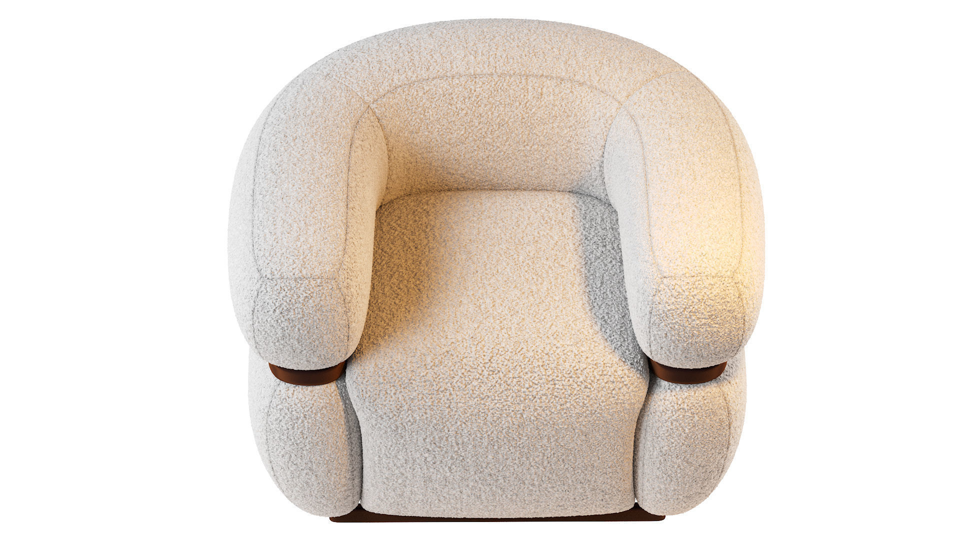 Malibu armchair 3D model_4