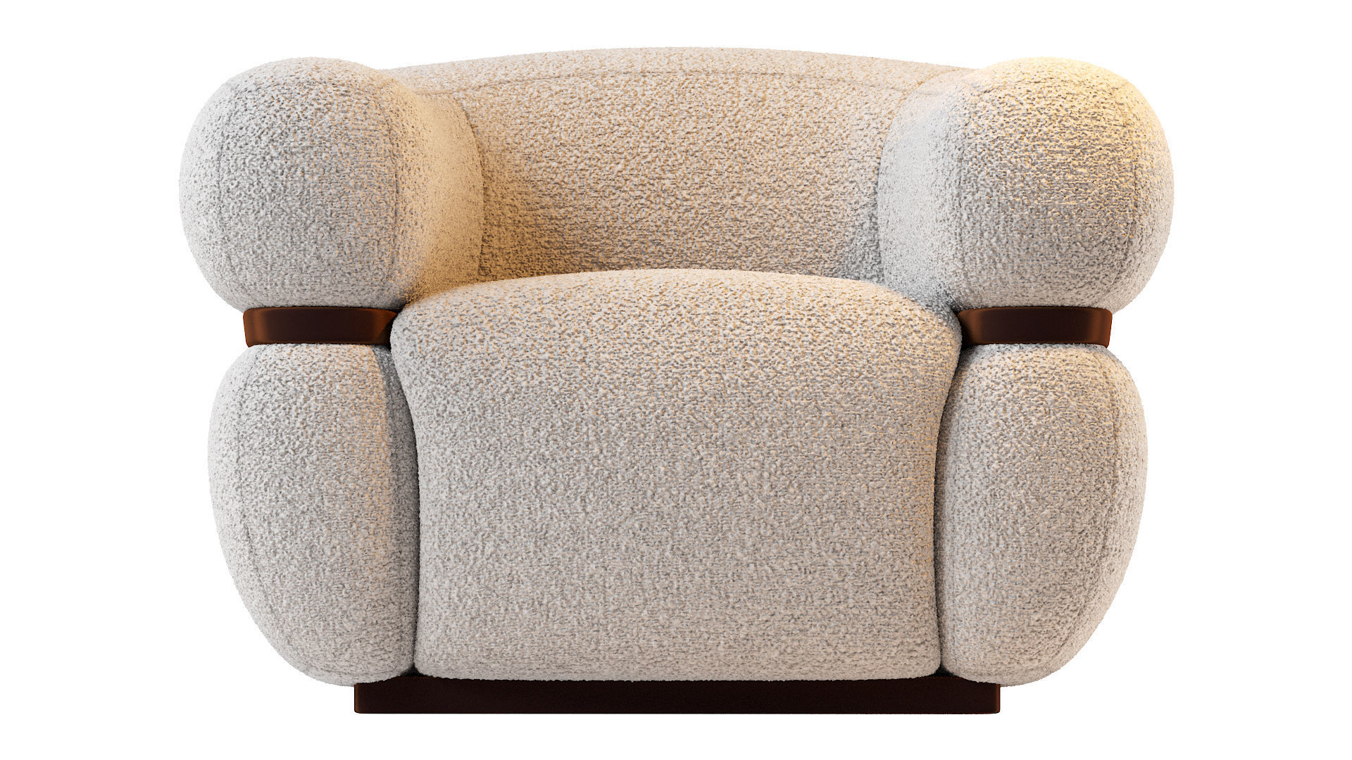Malibu armchair 3D model_2
