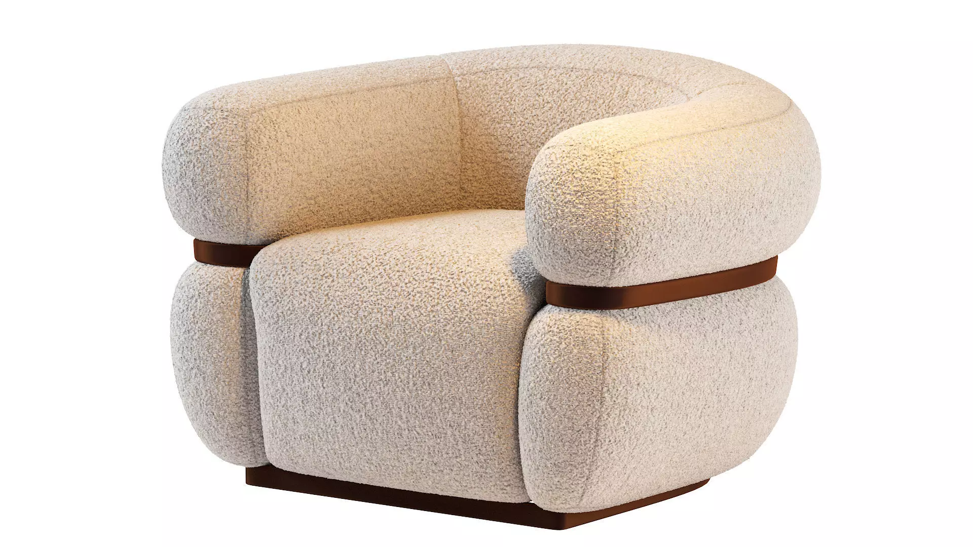 Malibu armchair 3D model_0