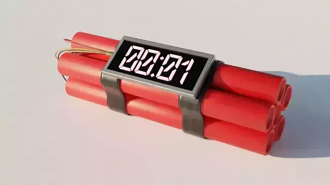 Low-Poly Dynamite bomb