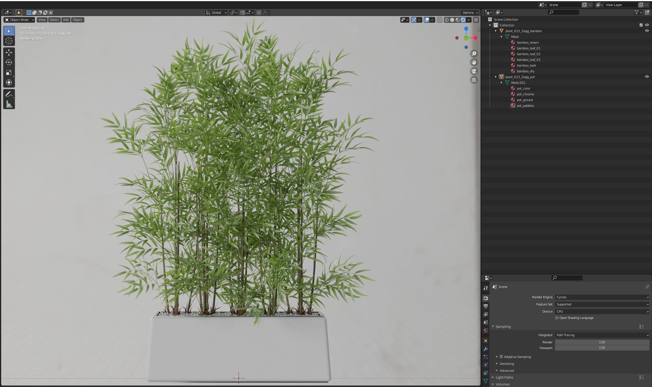 Plants collection 615 3D model_6