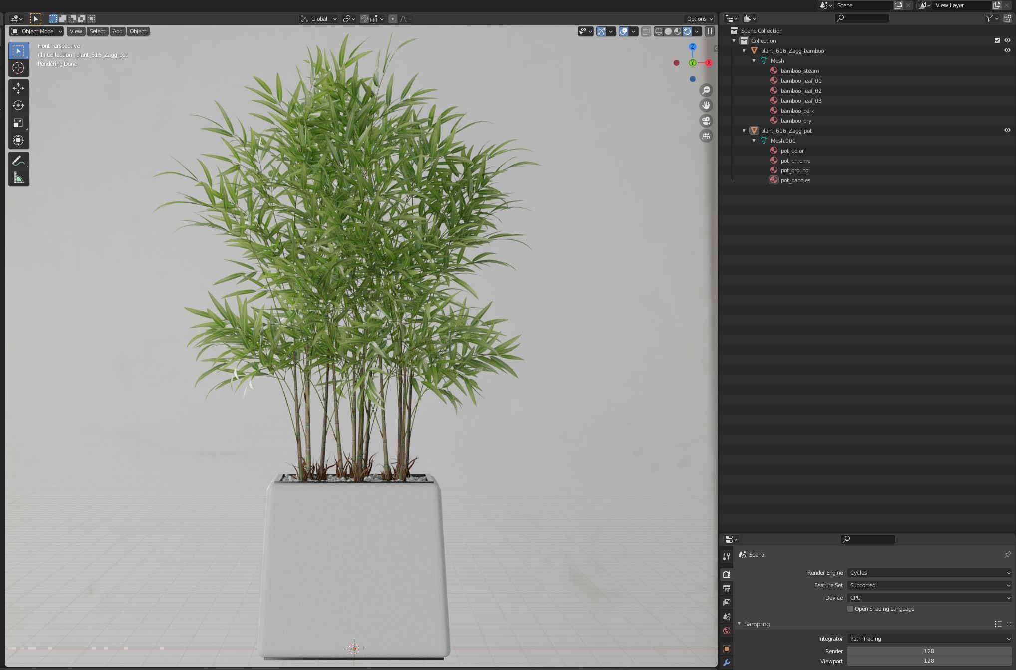 Plants collection 616 3D model_6
