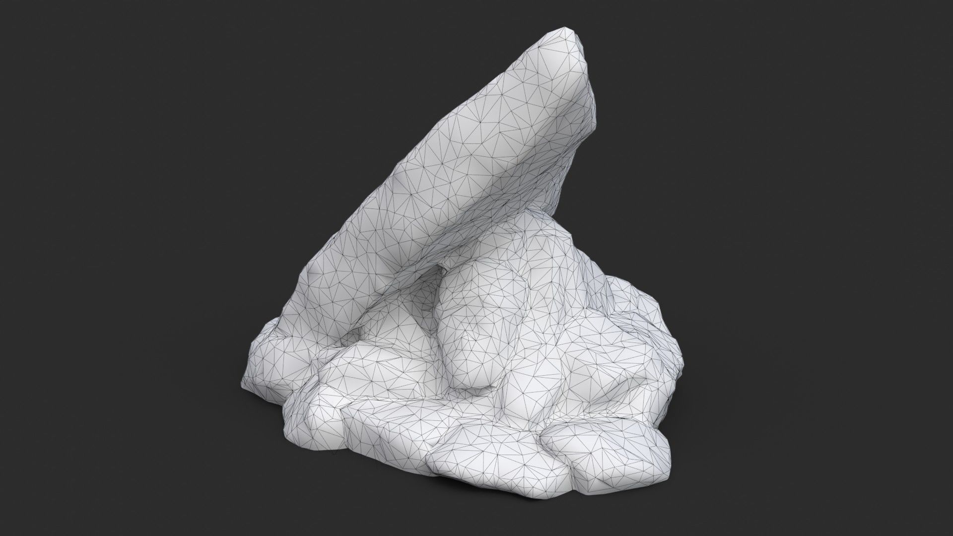 Maya Rock Set Bundle - Grey Jagged Stone 3D Model Collection_14