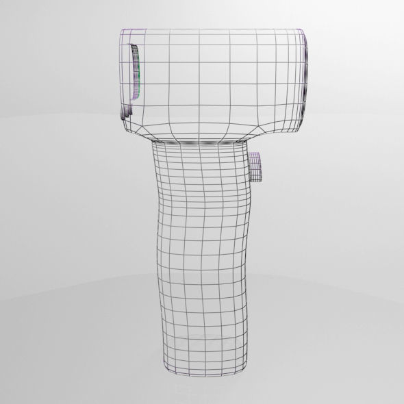 Infrared Forehead Thermometer 01 3D model_9