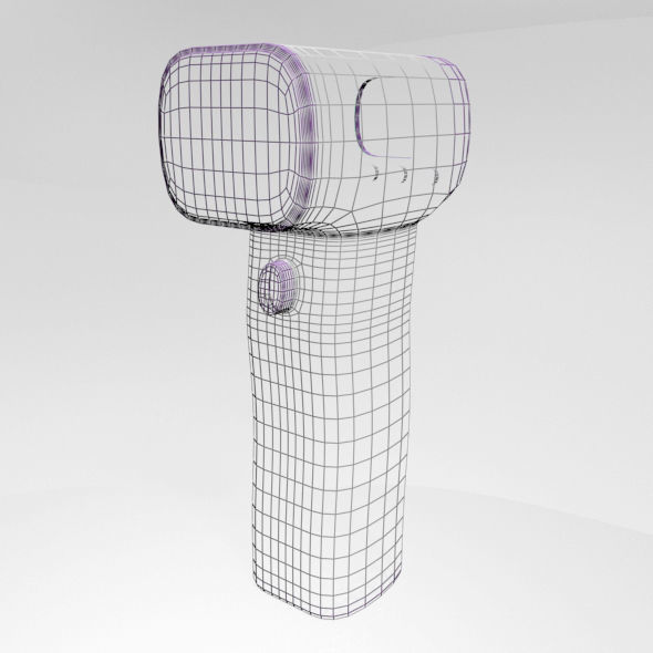 Infrared Forehead Thermometer 01 3D model_12