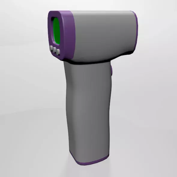 Infrared Forehead Thermometer 01 3D model_0