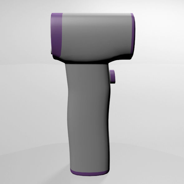 Infrared Forehead Thermometer 01 3D model_2