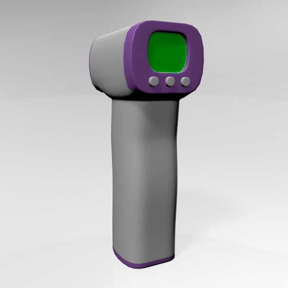 Infrared Forehead Thermometer 01 3D model_25