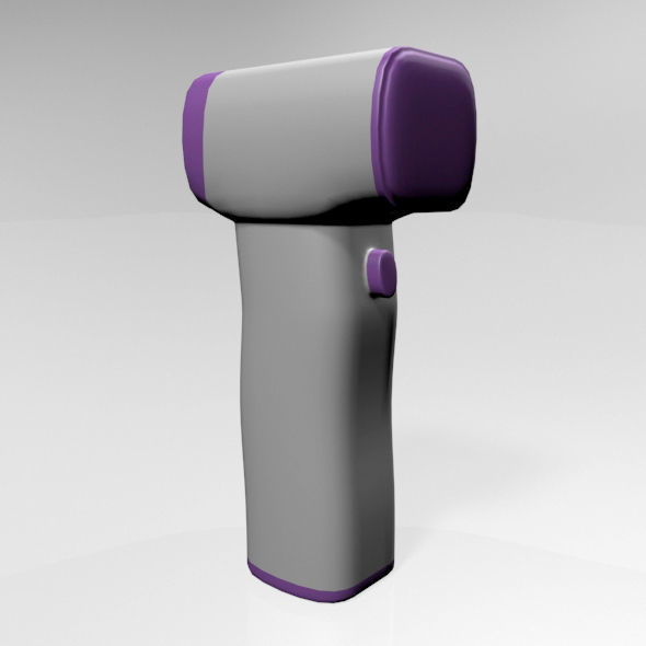 Infrared Forehead Thermometer 01 3D model_20