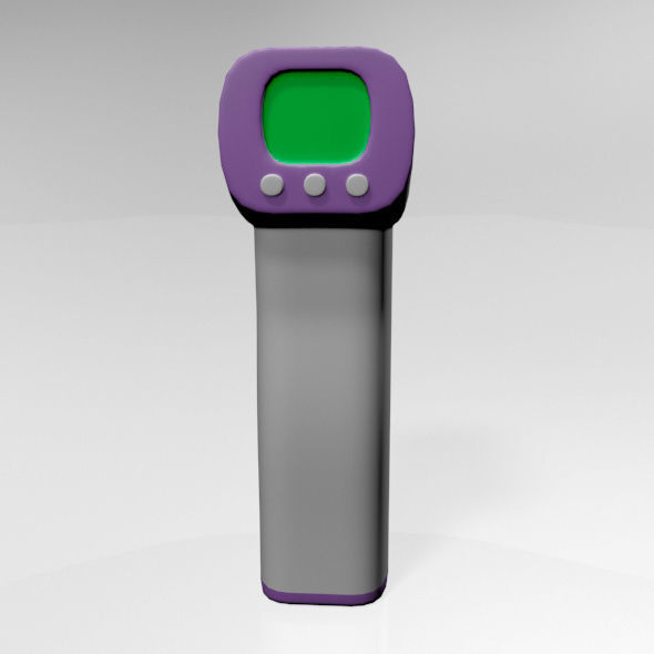 Infrared Forehead Thermometer 01 3D model_24