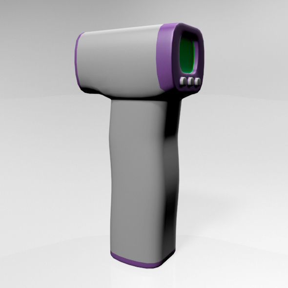 Infrared Forehead Thermometer 01 3D model_26