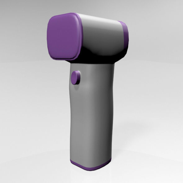 Infrared Forehead Thermometer 01 3D model_17
