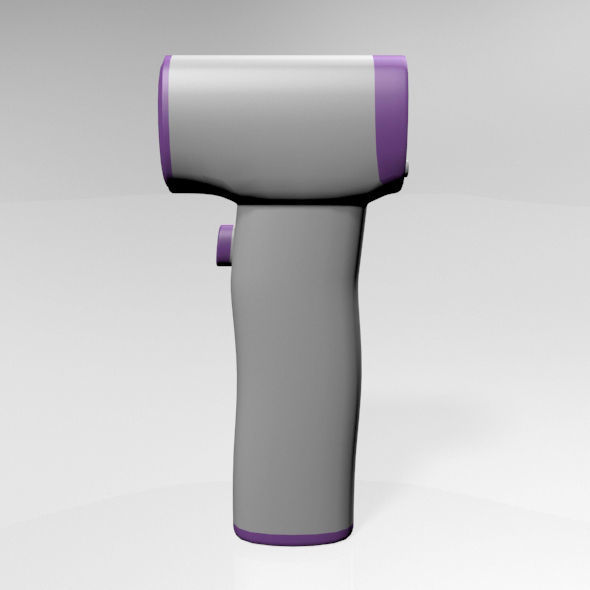 Infrared Forehead Thermometer 01 3D model_27