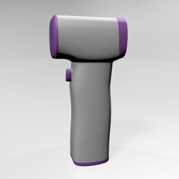 Infrared Forehead Thermometer 01 3D model_16