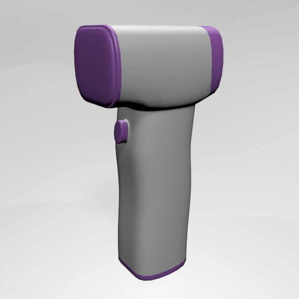 Infrared Forehead Thermometer 01 3D model_5