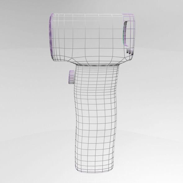 Infrared Forehead Thermometer 01 3D model_13