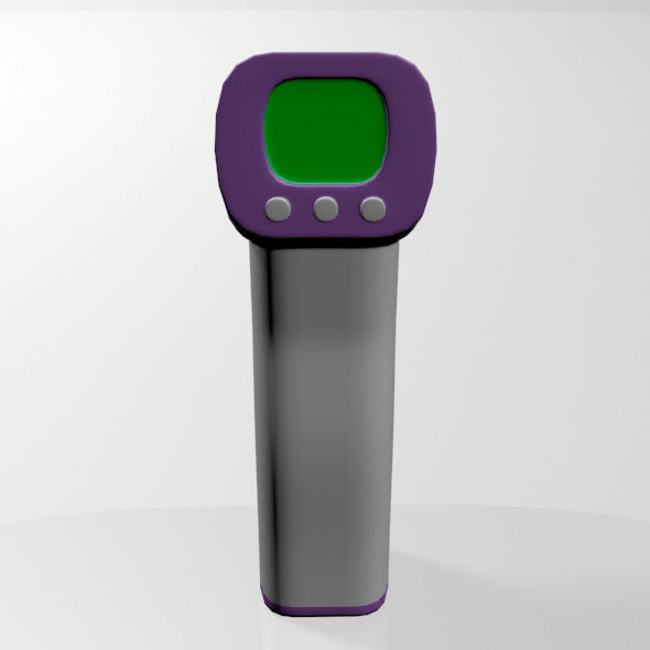 Infrared Forehead Thermometer 01 3D model_1