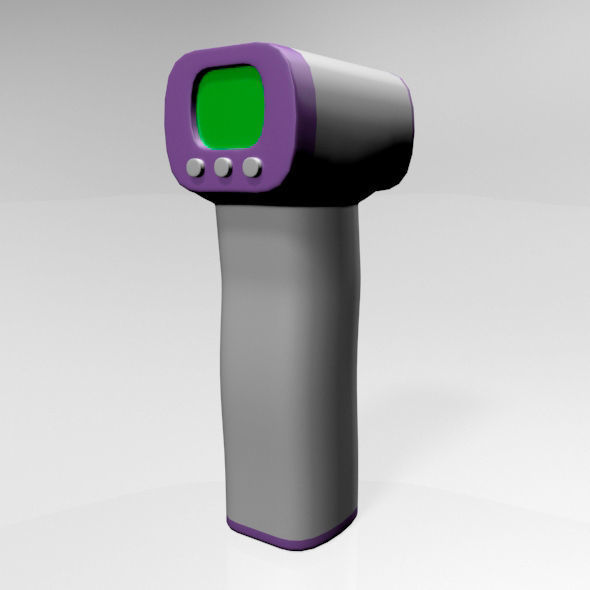 Infrared Forehead Thermometer 01 3D model_23