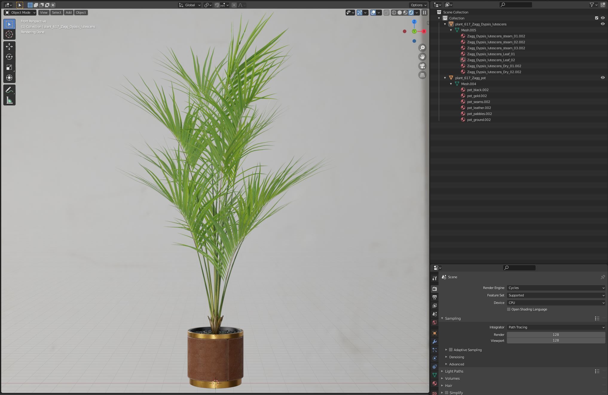 Plants collection 617 3D model_5