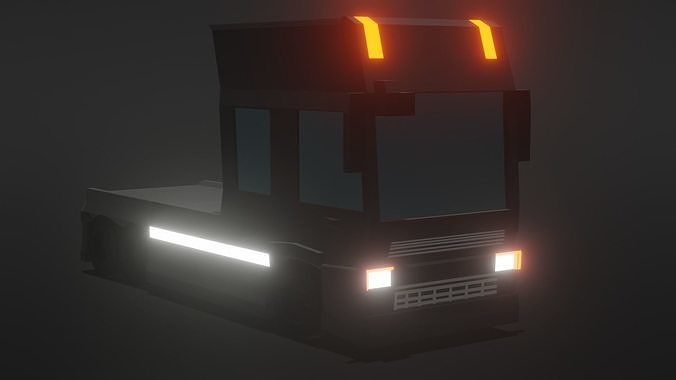 truck low-poly Free 3D model