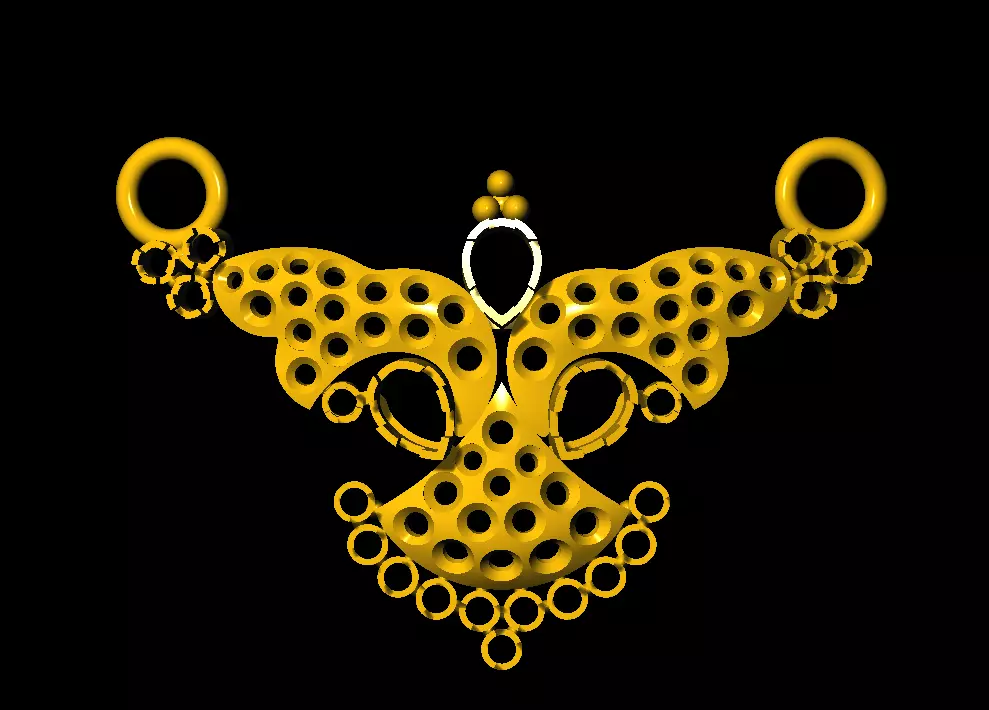 Tanmonia pendent 3D print model_0