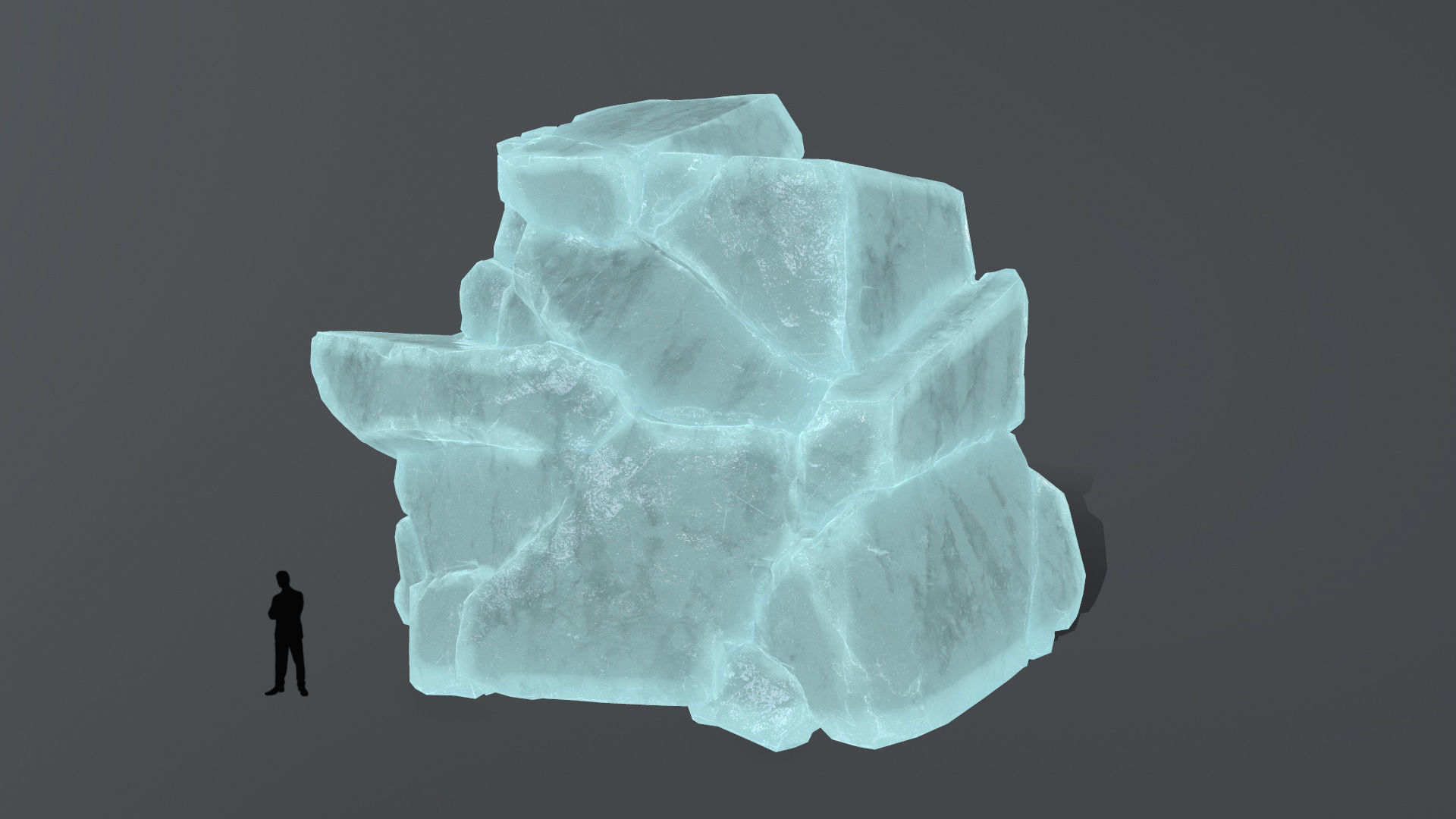 ice rocks Low-poly 3D model_9