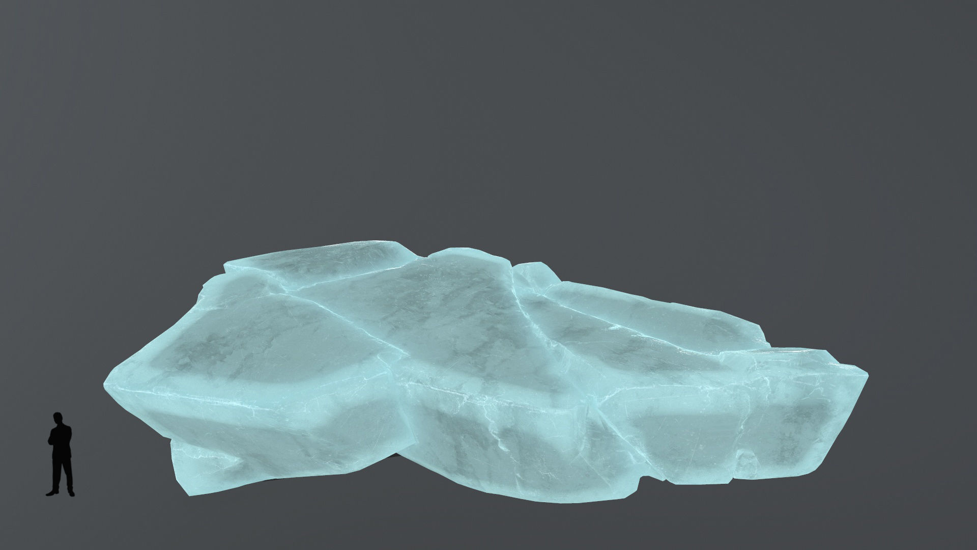 ice rocks Low-poly 3D model_5