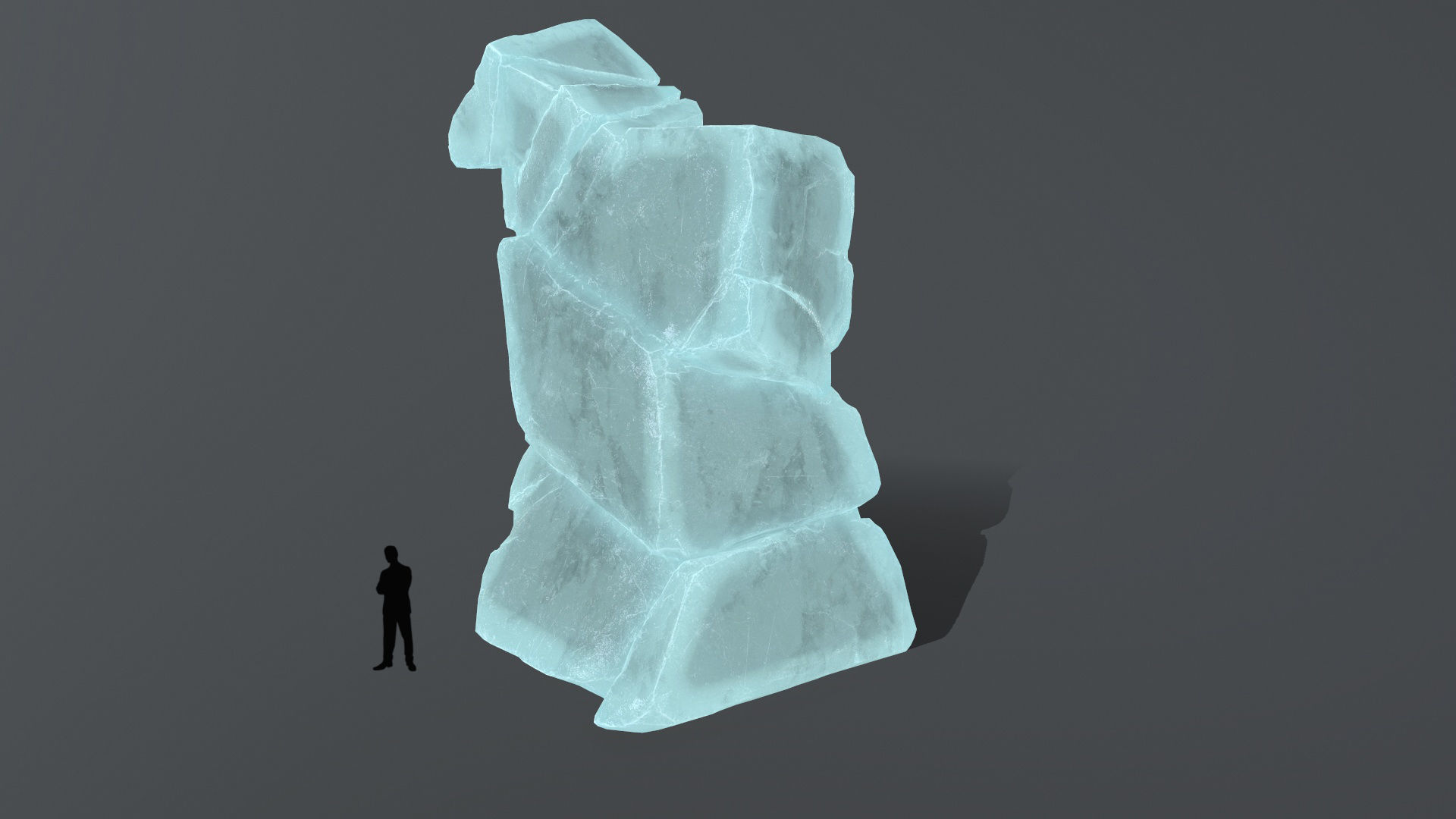 ice rocks Low-poly 3D model_11
