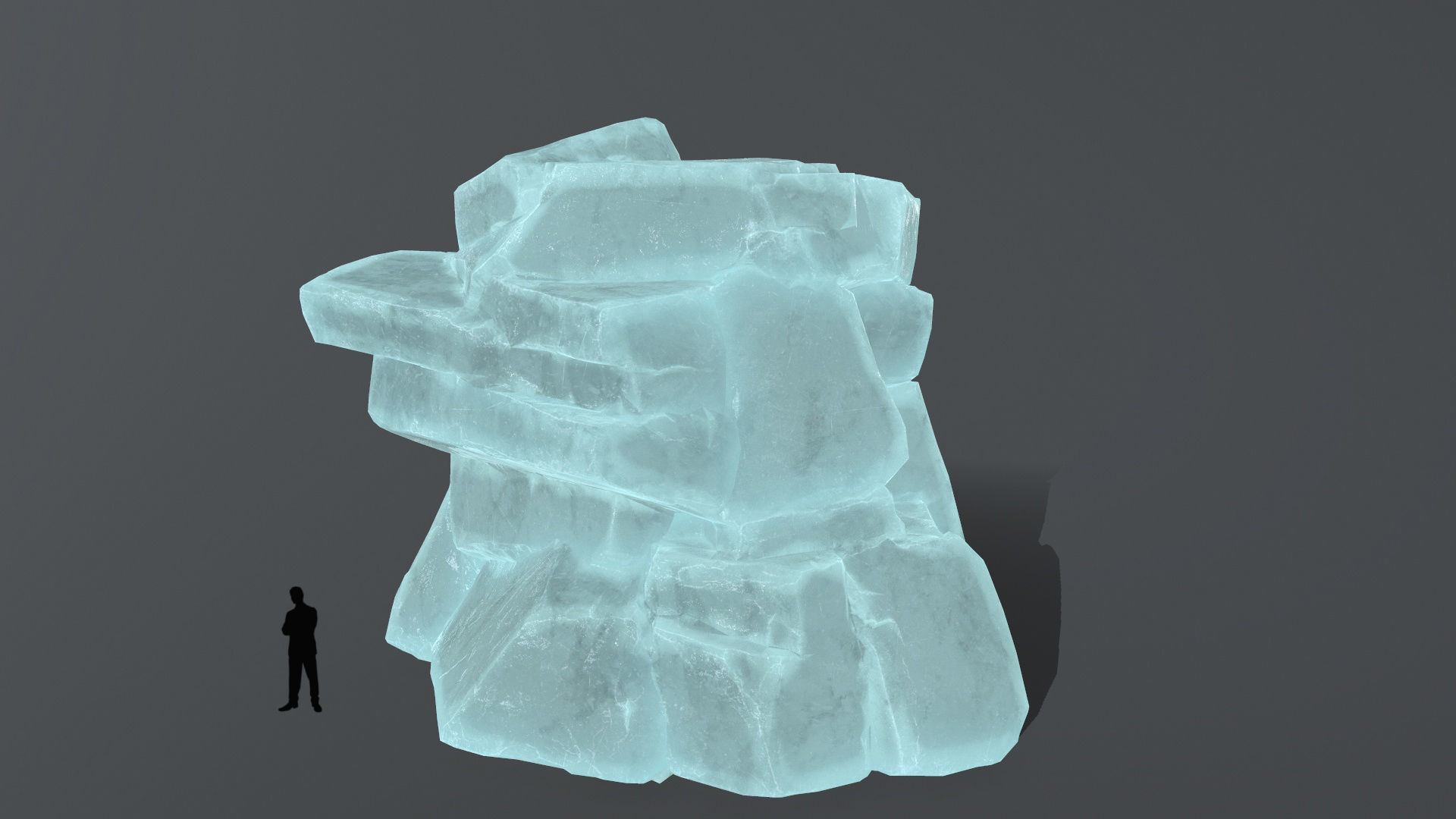 ice rocks Low-poly 3D model_10