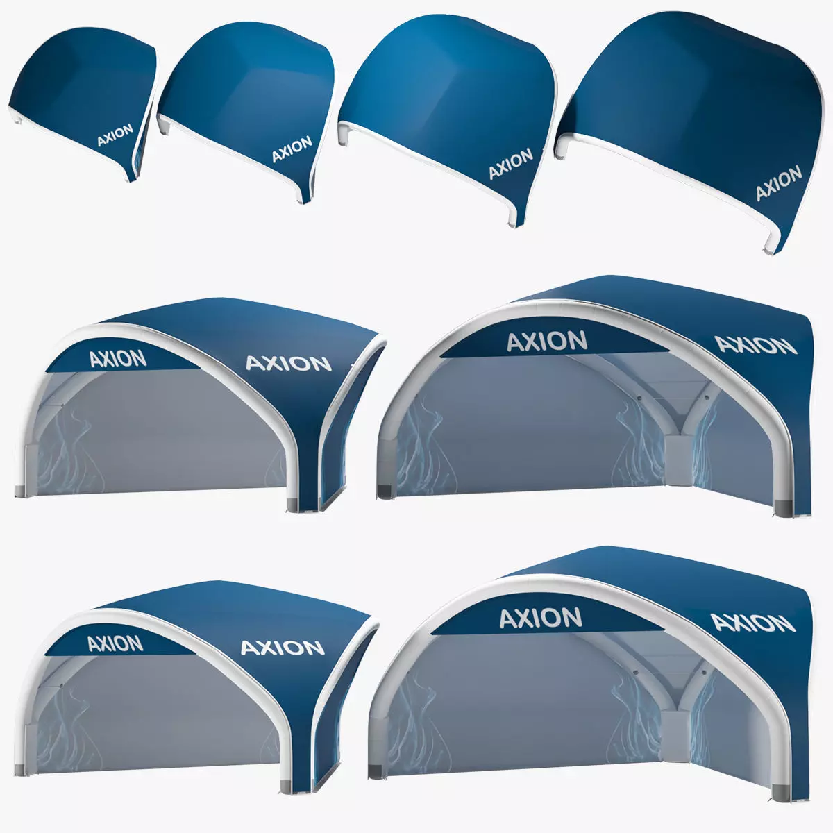 Tents Tripod inflatable Axion 3D model_0