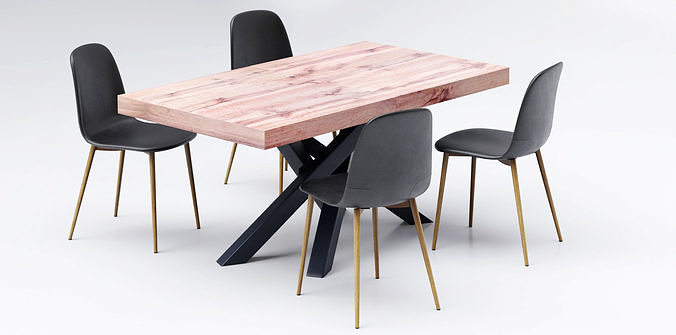 SET Table EMMA - Chair JONSTRUP 3D model