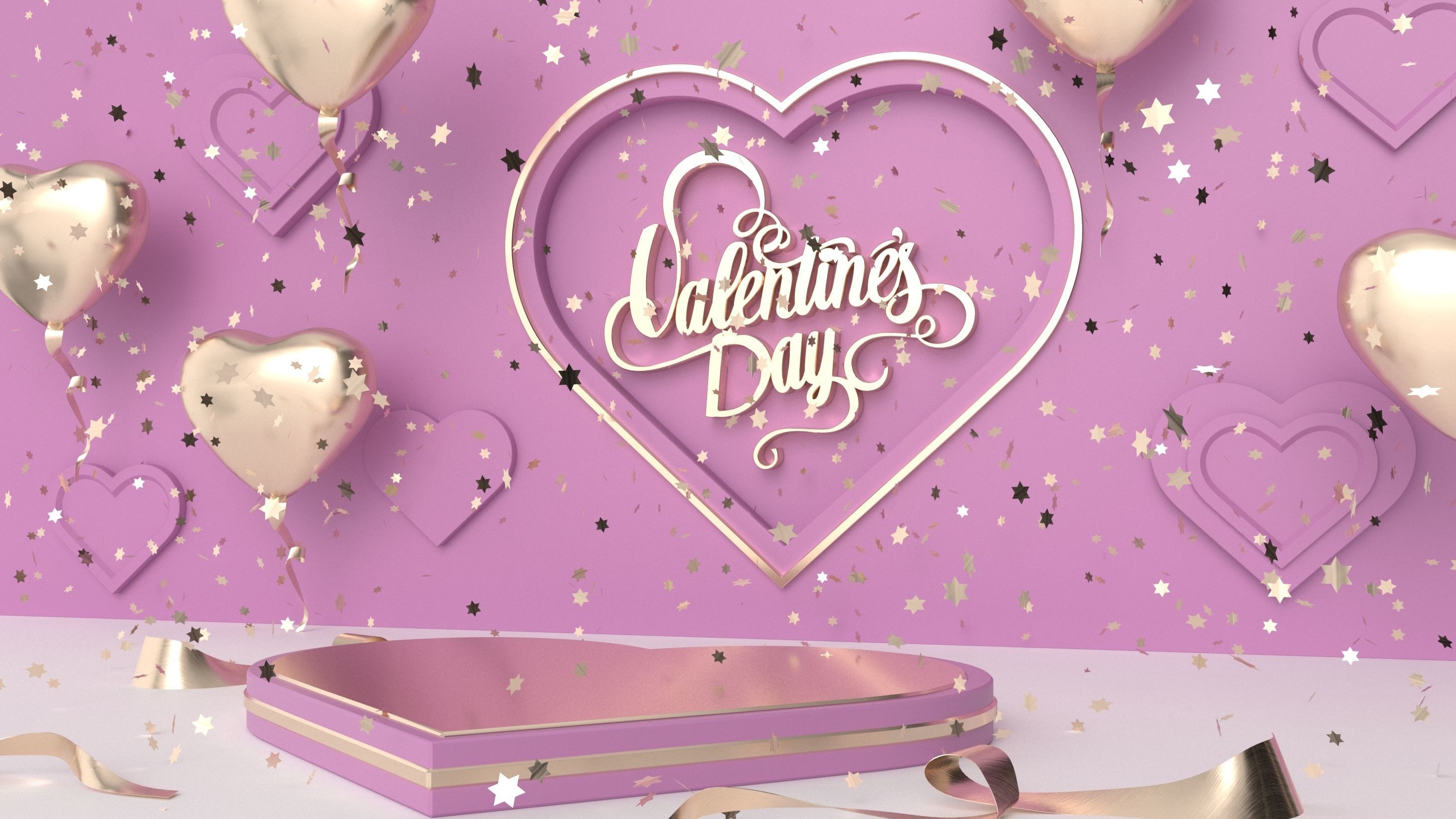 Valentines day  3D model_2