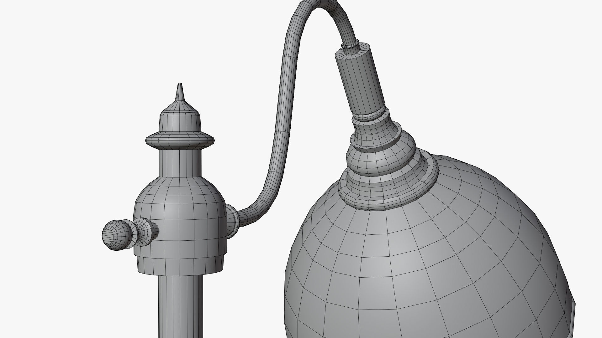 Floor Lamp Low-poly 3D model_12