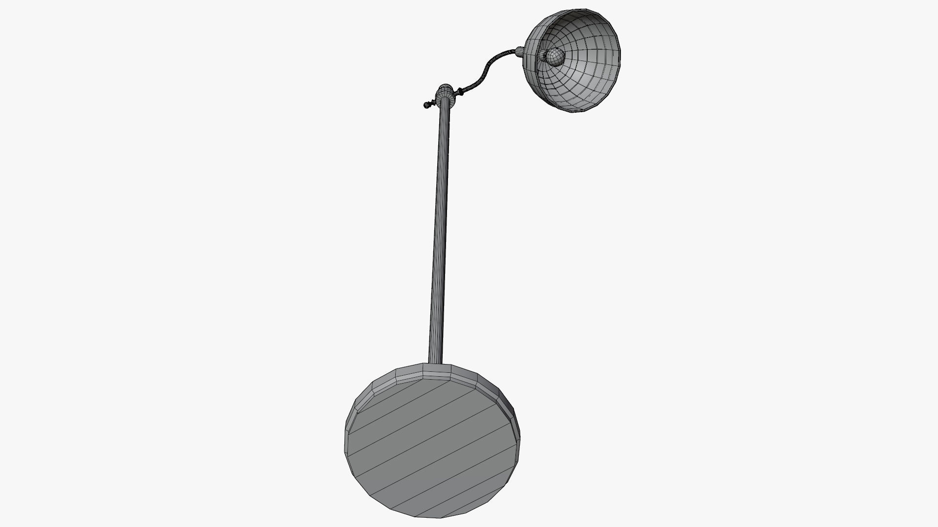Floor Lamp Low-poly 3D model_10