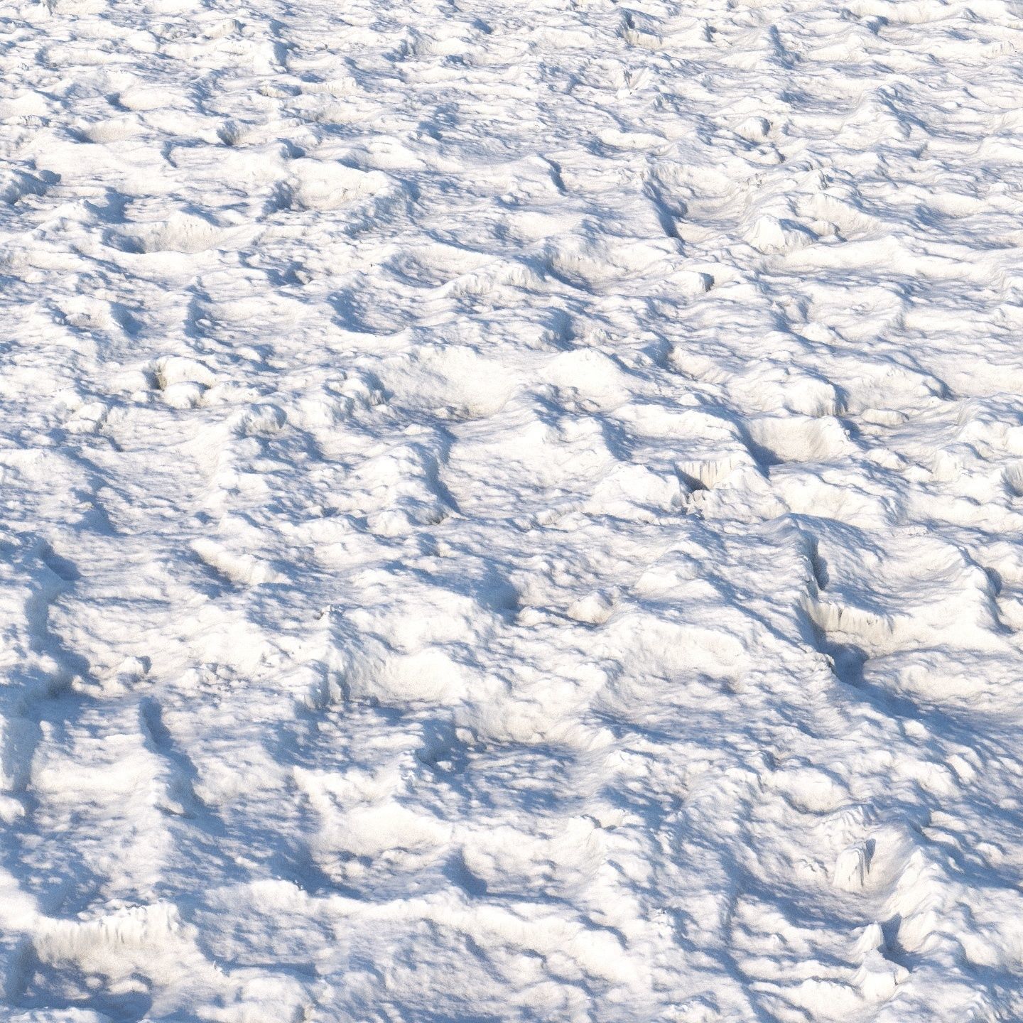 4k seamless snow square material 01 Low-poly 3D model_4