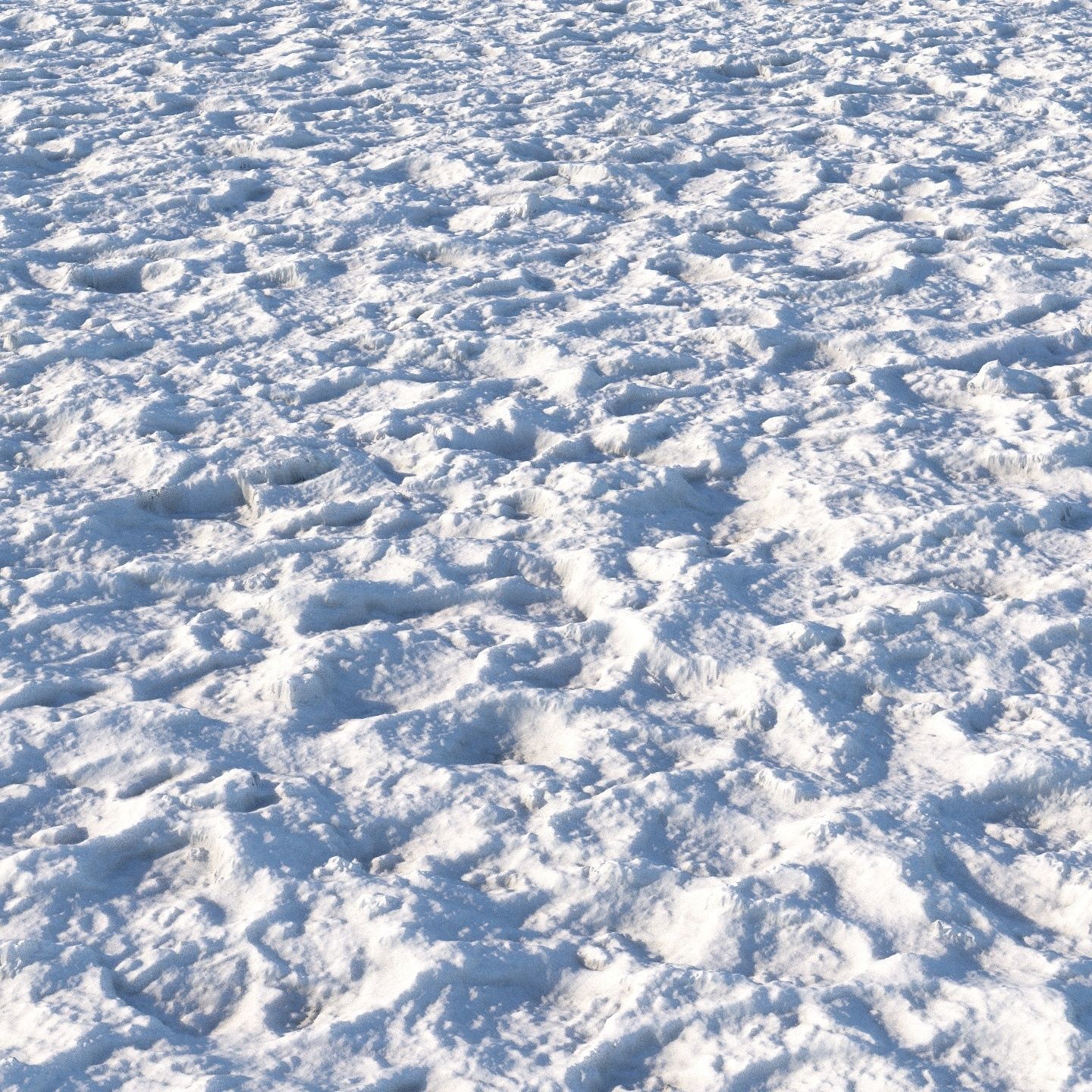 4k seamless snow square material 01 Low-poly 3D model_3