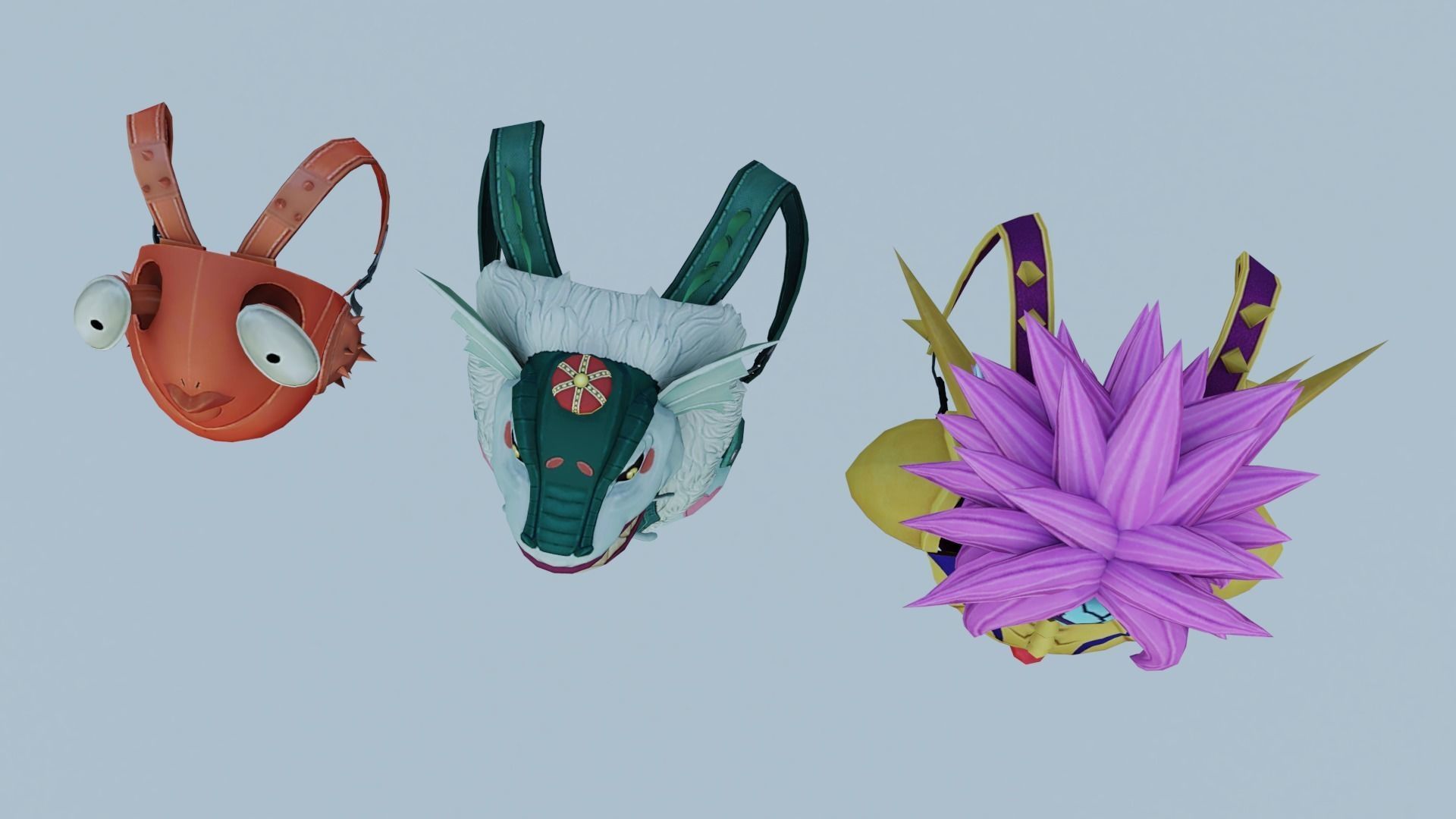 bag 3x Megapunch Backpack 3D model_3