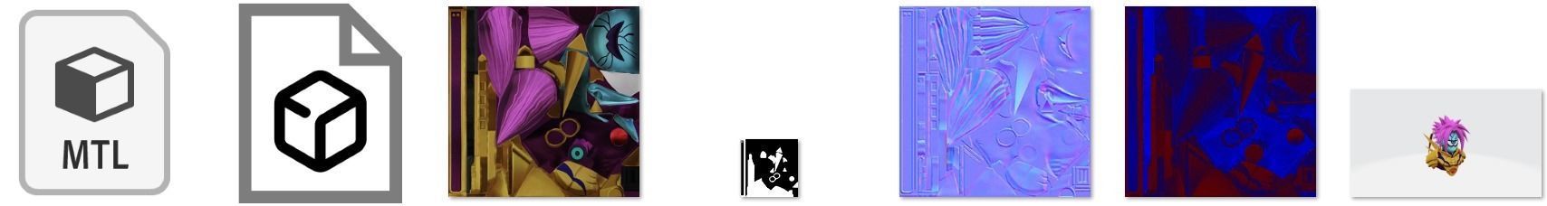 bag 3x Megapunch Backpack 3D model_13