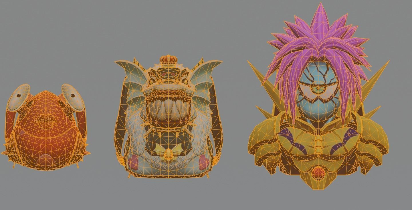 bag 3x Megapunch Backpack 3D model_7