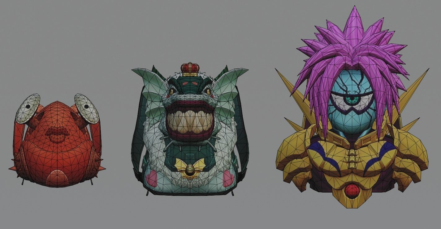 bag 3x Megapunch Backpack 3D model_6