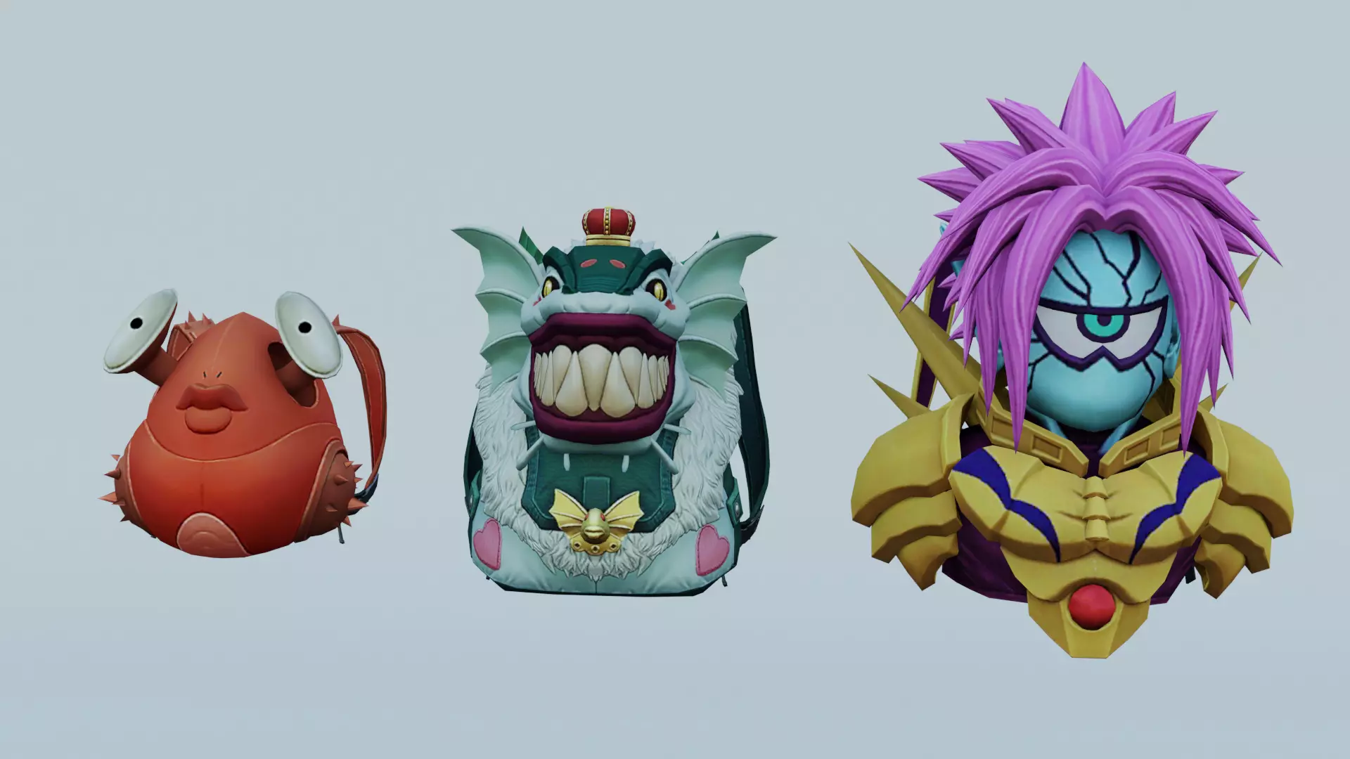 bag 3x Megapunch Backpack 3D model_0