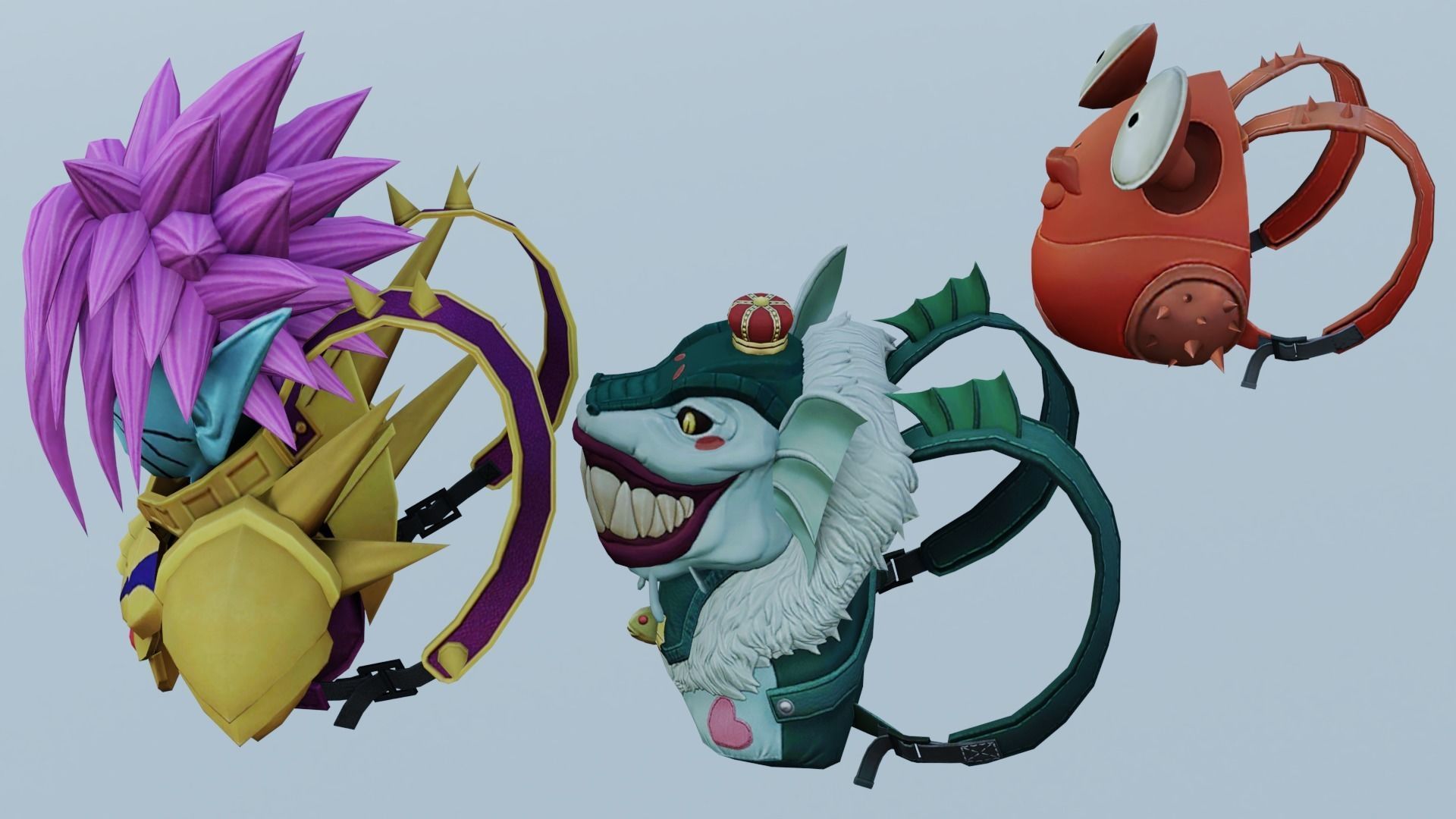 bag 3x Megapunch Backpack 3D model_4