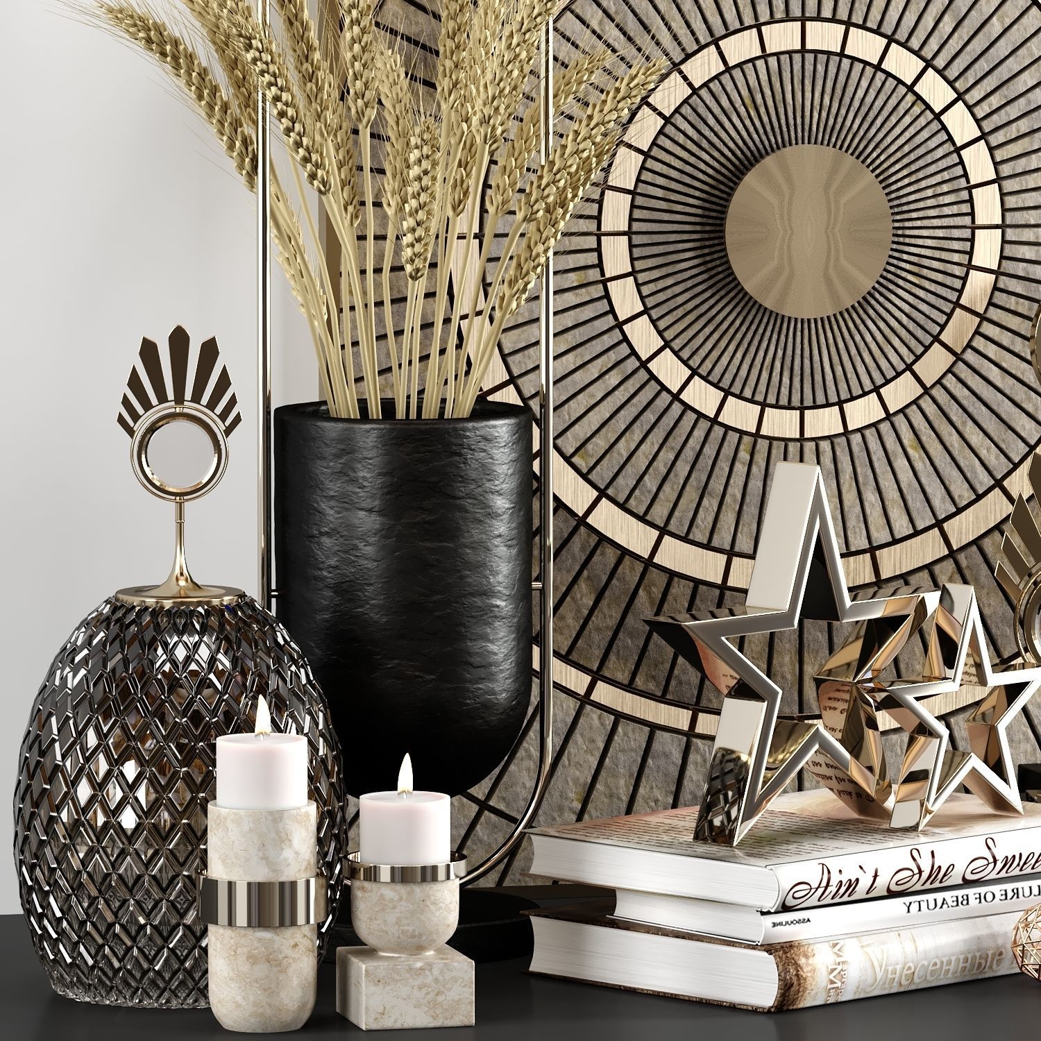 decorative set02 3D model_2