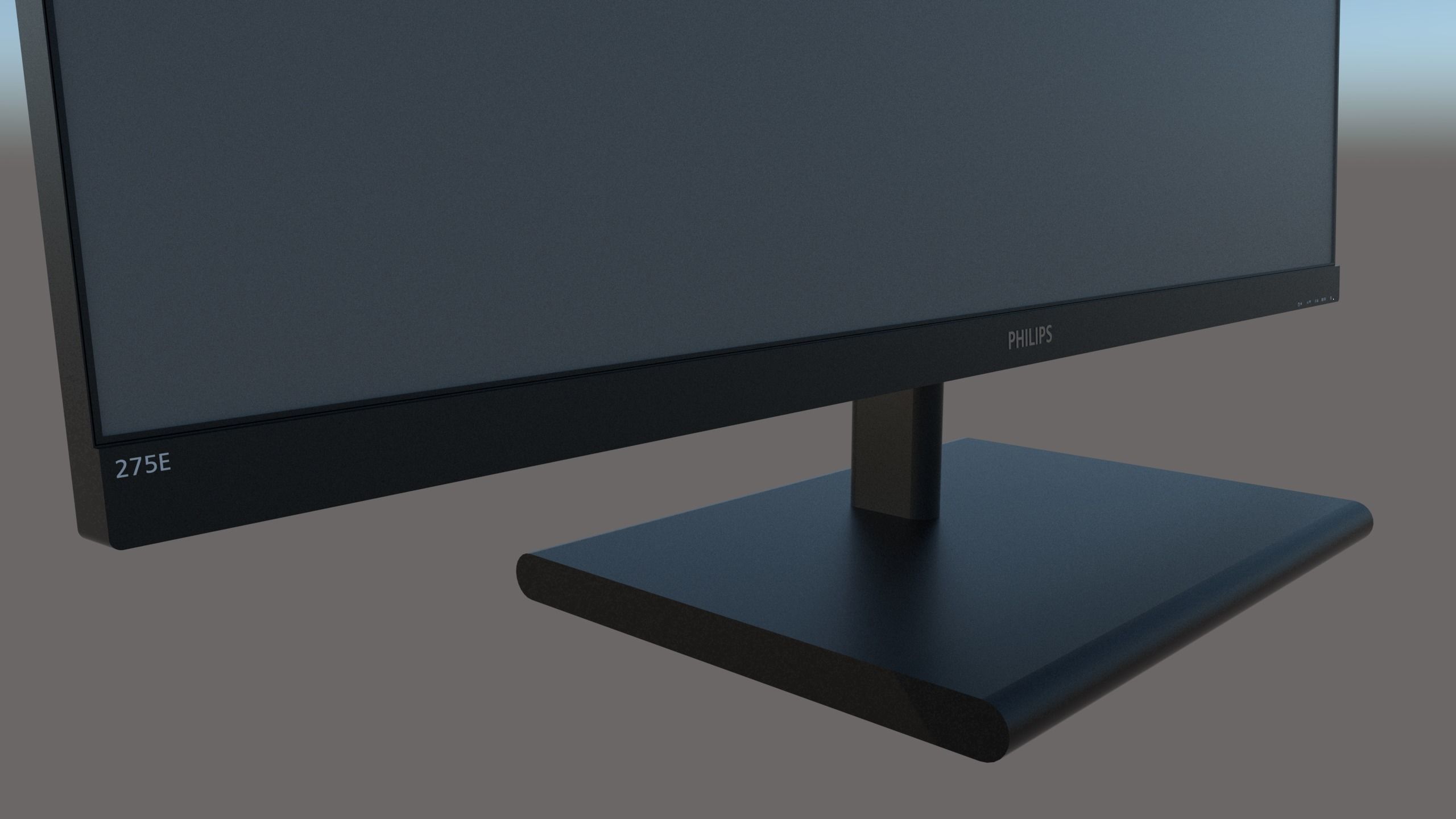 Philips Monitor - 275E Low-poly 3D model_8