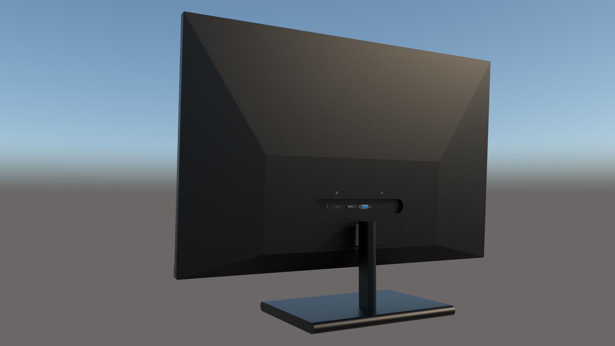 Philips Monitor - 275E Low-poly 3D model_3