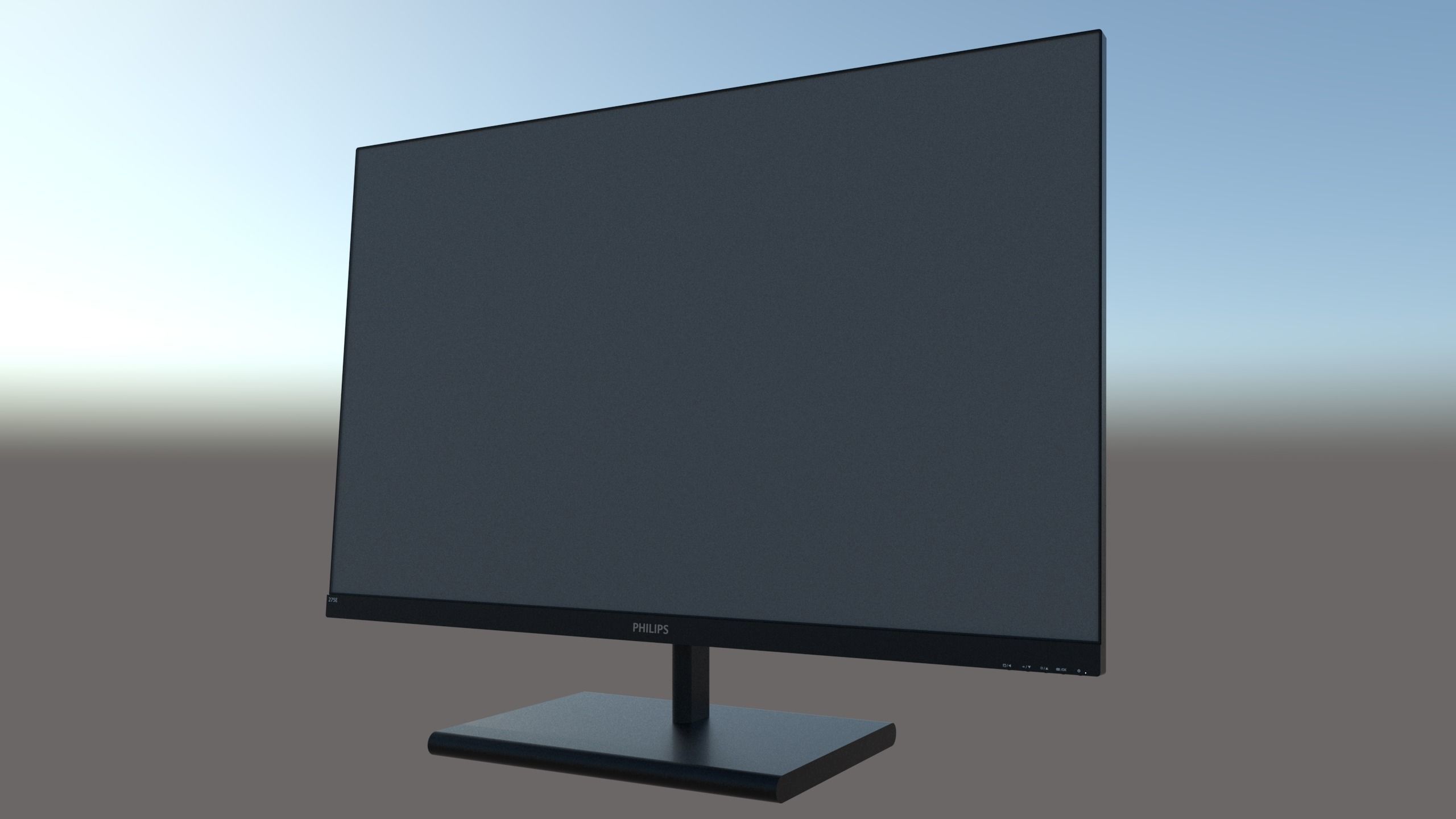 Philips Monitor - 275E Low-poly 3D model_1