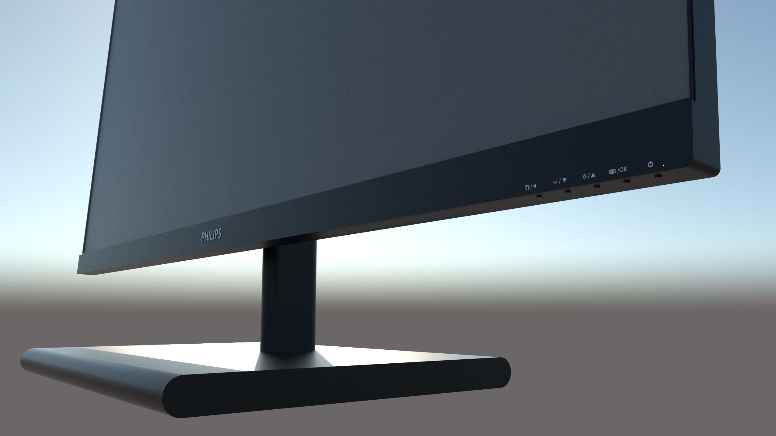 Philips Monitor - 275E Low-poly 3D model_7