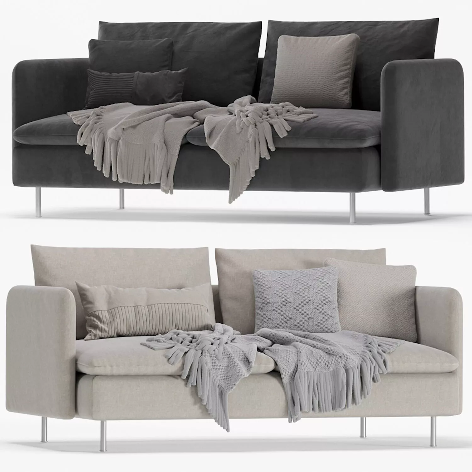 IKEA SODERHAMN 3 SEAT SOFA 3D model