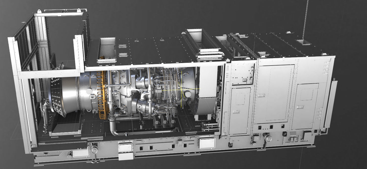 Gas turbine engine 3D model_12